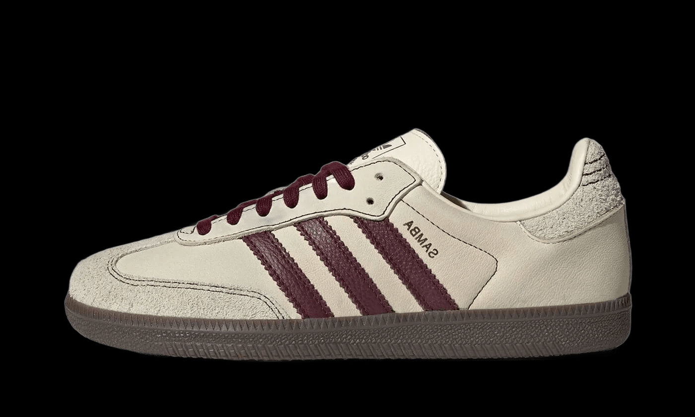 Adidas Samba OG Wonder White Maroon PANORAMA