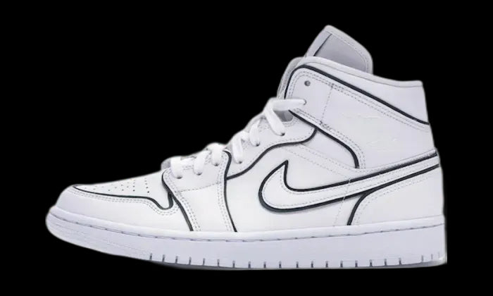 Air Jordan 1 Mid Iridescent Reflective White PANORAMA